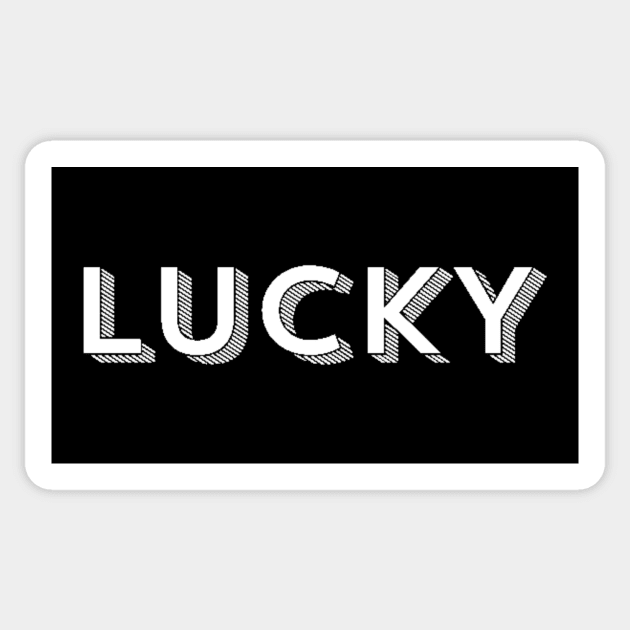 LUCKY Sticker by ballhard